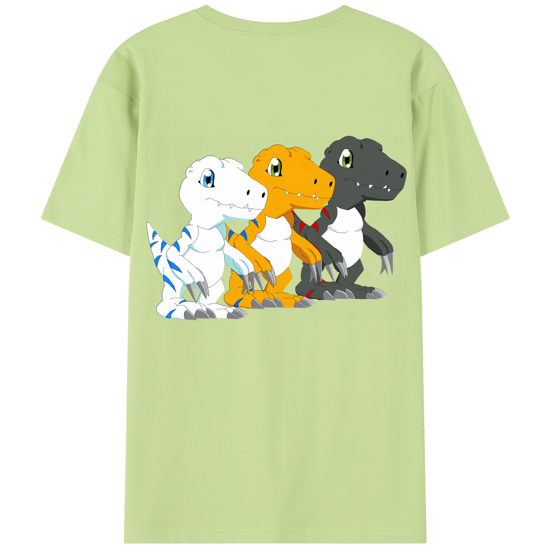 （画像用） Digimon デジタルモンスター/デジモン 綿100％半袖Tシャツ（背面プリント）